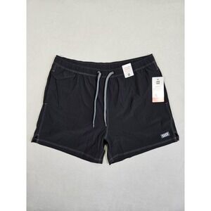 SAXX Swim Trunks‎ Mens XL Oh Buoy 2N1 Ballpark Pouch 5" Black NWT